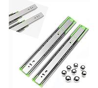200lbs Capacity Ball Bearing Drawer Slides Soft Close,Side Mounting,3 Folds Full Extension,1 Pair,8in(200mm)