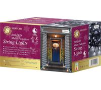 200LEDs Multifunction Timer String Fairy Lights 20M Indoor/Outdoor Decorations Shatchi White One Size
