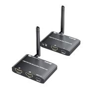 200M/650Ft Wireless HDMI Transmitter and Receiver 1080P@60Hz with KVM,Local Loop-Out,2.5/5GHz,Wireless HDMI Extender for Video Audio to Large Screen TV/Projector/Monitor from Laptop/PC/Camera