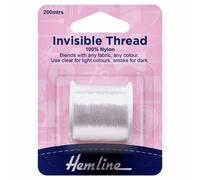 Hemline Invisible Thread 200m Clear Nylon