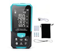 200M Laser Distance Meter, 0.05-200M(656Ft) Laser Rangefinder 2.4 Inch Display Multiple Digital IR Red Line Angle Meter&Area Volume Tester, for Construction Projects, Home Renovations