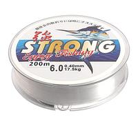 200M Nylon Fishing Line, 0.26mm Clear Monofilament - 6.0 Spool for Fishing & Crafts