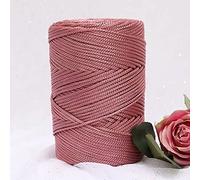 200m/roll 3mm Hollow Knitted Crochet Yarns For DIY Handbag Purse Basket Chunky Trapillo Nylon Cord Polyester Thread Round Rope