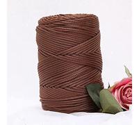 200m/roll 3mm Hollow Knitted Crochet Yarns For DIY Handbag Purse Basket Chunky Trapillo Nylon Cord Polyester Thread Round Rope