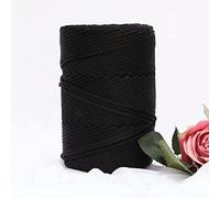 200m/roll 3mm Hollow Knitted Crochet Yarns For DIY Handbag Purse Basket Chunky Trapillo Nylon Cord Polyester Thread Round Rope