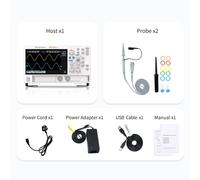 200MHz Digital Oscilloscope 12-Bit 2 Channel FFT Spectrum Analyzer Frequency Counter Superior Signal Resolution Capability