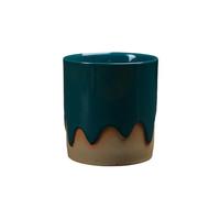 200ml-6.5oz coarse pottery retro glazed latte simple afternoon tea hand cup-dark green