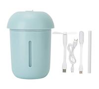 200ml Air Humidifier USB Plug Oil Diffuser Portable Negative Ion Mushroom Mist Maker Quiet Cool Mist Humidifier for Office Bedroom Car Home Desk ABS White (#613)
