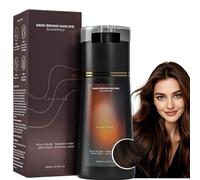200ml Dark Brown Pol/ar Hair Dye Shampoo,Po/lar Instant Dye Shampoo,3 in 1 Hair Colour Sham/poo,Quick Coloring Pol/ar Sham/poo Dark Brown,Cover Grey Hairs,Safe Non-Irritating Haircare for Men&Women