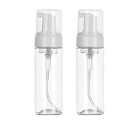 200ml Foaming Dispenser Bottle,Beoncall 2Pcs Transparent Empty Spray Bottles Plastic Foaming Dispenser Bottle Foaming Soap Pump Dispenser Refillable Container Cosmetic Spray for Tattoo Makeup and More