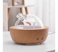 200ml Glass Essential Oil Diffusers for Home, Wood Grain Base Humidifier, Bluetooth Speaker,2025 Upgrade Aromatherapy Diffuser,Aroma Diffuse with Music Player