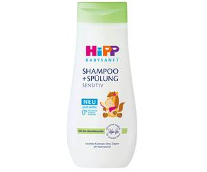 200ml HiPP Baby Soft Shampoo + Conditioner Sensitive Organic Almond Extract Skin