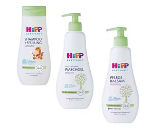 200ml HiPP Set Shampoo & Conditioner, Care Balm And Wash Gel Baby Soft Sensitive