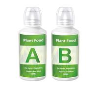 200ml Hydroponics Liquid Plant Food A & B Nutrients, Vegetable Growing Nutrient, Garden Plant Fertilizer, Natural Fast Thriving Sustainable Low-Maintenance Nutrie-nt For Soilless Planting