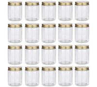 200ml Jars Pet Plastic Empty Cosmetic Containers Jars Cases with Aluminum Lid Cream Lotion Box Ointments Bottle Food Bottle Makeup Pot Jar 20 Pack