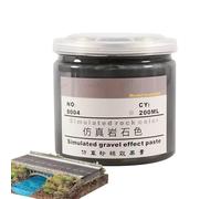 200ml Landscape Effect Paste - sand table gravel paste, landscaping mud | handmade mountain texture, waterscape scene modeling material for diorama miniature scenery crafts