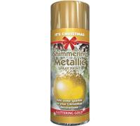200ml METALLIC Glittring Gold Christmas Paint tree decorations spray