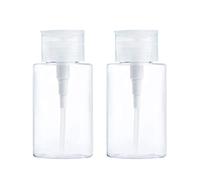 200ML Nail Polish Remover Pump Dispensers, Empty Transparent Plastic Push & Down Bottle Container for Nail Polish and Makeup