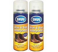 200ml Shoe Boot & Tent Waterproof Aerosol Spray Leather Suede Canvas Accessories Protection (2 Cans)