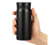 200ml Small Water Bottle, Stainless Steel Small Flask for Hot & Cold Drinks, Vacuum Insulated Portable Travel Coffee Cup Mini Pocket Flask for Home, Office, Gym, Travel, Adult and Kid(Black)