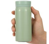 200ml Small Water Bottle, Stainless Steel Small Flask for Hot & Cold Drinks, Vacuum Insulated Portable Travel Coffee Cup Mini Pocket Flask for Home, Office, Gym, Travel, Adult and Kid(Light Green)