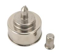 200ml Stainless Steel Alcohol Lamp Burner, Thickened Explosion Proof oratory Chemistry Burner, Durable Metal Alcohol Burner for Craft Use