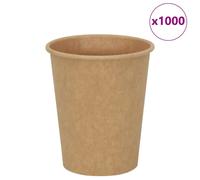 (200ml) vidaXL Paper Coffee Cups Disposable Cup Coffee Hot Beverage Cup 1000 pcs Brown