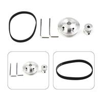 200mm 2GT Closed Loop Timing Belt with 20T and 60T Aluminum Pulleys for 3D Printer Systems like RepRap MendelMax