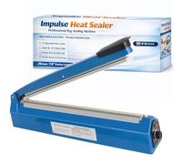 200mm/7.8inch Impulse Sealer Machine, Extra 3 Heat Elements and Adujstable 8 Class Temperature with Electronic Control, Plastic Bag Sealing Machine by Gekufa (7.8inch/200mm)