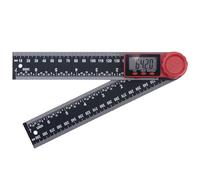 200mm / 7 Inch Digital Angle Finder FeiatPogra High Precision Angle Measurement Tool with LCD Display Dual-Scale Digital Angle Gauge for Woodworking Tools Construction & DIY Projects (Black)