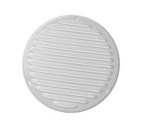 Ø 200mm / 8" inch White Round Metal Air Vent Grille Cover with Insect Mesh - Ventilation Cover