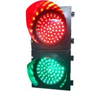 200mm/8in Traffic Light, Industrial Led Traffic Stop Light, 2 Color Red/green Wall Lamp, Car And Pedestrian Road Signs, Ideal Accessory For Road Safety Awareness, Manual Control, 12V