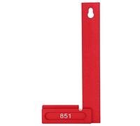 200mm 90 Degrees Right Angle Ruler Gauge, Aluminum Alloy Woodworking Measuring Tool with Dual Scale, Precision Scriber for Carpentry and DIY Projects