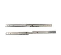 200mm Drawer Slide, 3 Fold Full Extension Ball Bearing Drawer Runner, Cold Rolled Steel Side Mount Drawer Slide for Gaming Machines and Electronics Industry, 27mm Width Non -