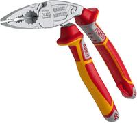 NWS 1096-49-VDE-200 3k VDE Ergo-Combi Plier, Silver/Red