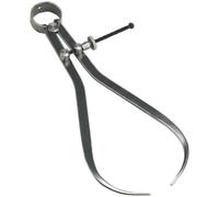 200mm External Spring Caliper - Adjusting Washer & Nut - Brushed Metal Finish