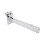200mm Glass Shelf Brackets for Slatwall - with Suction Pads for Glass (1xBracket)