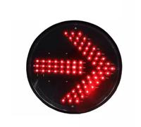 200mm Green LED Arrow Traffic Light Wick IP65 Waterproof for Toll Booths Parking(Red,200mm)