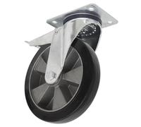 Sealey Heavy Duty Rubber Castor Wheel Swivel and Total Lock 200mm