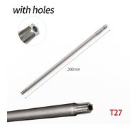 200mm Hollow Magnetic Torx Screwdriver Bits T8-T40 Hex Shank Steel Electric Drill Driver Tool for for DIY Projects Workshop Professional Use(T27)