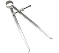 200mm Internal Spring Caliper - Adjusting Washer & Nut - Brushed Metal Finish