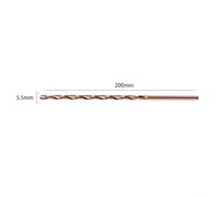 200mm M35 Cobalt for HSS Extended Drill Bit for Metal, Stainless Steel and Wood, 135° Split Point, High Heat Resistance, Precision Ground, Compatible with Tough Alloy and Acid-Resistant Steels（5.5mm）