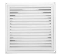 200mm Plastic Air Conditioner Return Vent Grille for Wall Exhaust Outlets | White Louvre Cover Helps Keep Pests, Supports Airflow, Quick Installation for Homeowners and Maintenance Staff