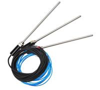 200mm Probe Thermocouple M12 Type K J PT100 Temperature Sensor 0-400℃ 1Pcs(J Type 2m)