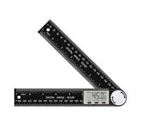 200mm Protractor With Digital LCD Display And 2-in-1 Angle Ruler Function, Suitable For Woodworking, Constructed Using Fiberglass And ABS Board(black)