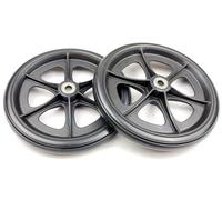 200mm Replacement Knee Roller Wheel Front Rear Wheel with Bearings Compatible with EQKW200 and RTL799 Knee Walker Universal Parts Black