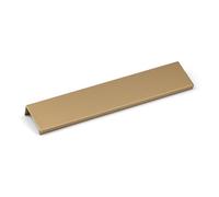 200mm Satin Brass Squared Lip Edge Pull