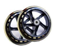 200mm Scooter Wheels with Bearings Non-Slip 200x40mm Rubber | rubber construction means no inflation needed, giving you a reliable and stable ride smooth and uneven roads.