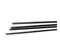 200mm Square Carbon Fiber Inner Round Tubes for DIY Model Material, Lightweight Pultruded Carbon Rods 4pcs(4x4x3x200mm)