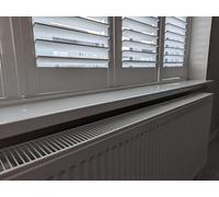 200mm White UPVC Window Board Cill Cover and End Caps 2m Long 9mm Thick Plastic Window Sill Capping